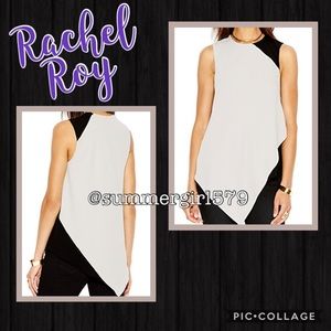 RACHEL RACHEL ROY WOMENS ASYMMETRIC BLOUSE